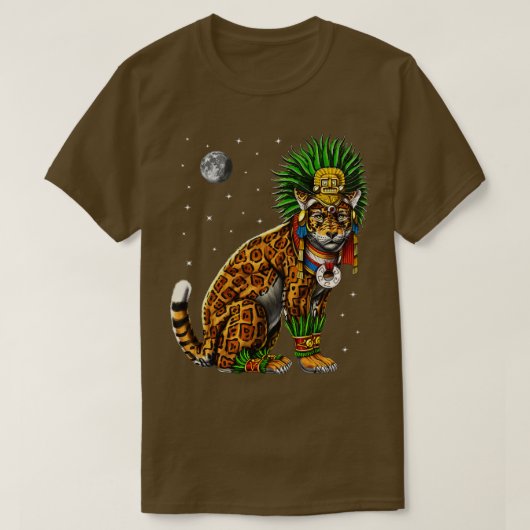T-shirt Aztec Jaguar Dieu (Design devant)