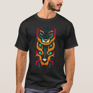 T-shirt Aztec Jaguar Guerrier antique Mythol mexicain auto