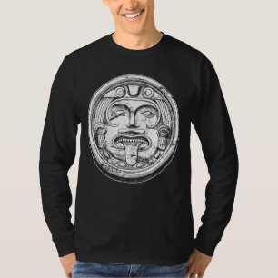 T-shirt Aztec Masque Visage Dieu Archéologie Culture indie