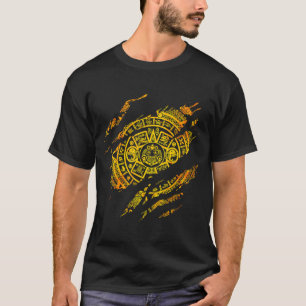 T-shirt Aztec Mayas Aztec Calendrier Mexique Histoire 5