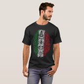 T-shirt Aztec Mexican Flag Calendar Chicano (Devant entier)