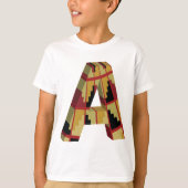 T-shirt Aztec Navajo Pattern Letter A (Devant)