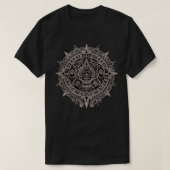 T-shirt Aztec Sun Calendar Aztec Sun Stone Maya Sun Symbo (Design devant)