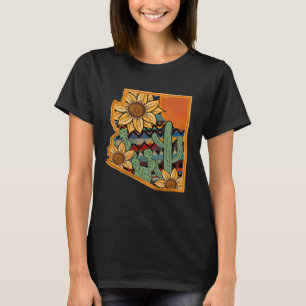 T-shirt Aztec Sunflower Arizona Hommes et femmes