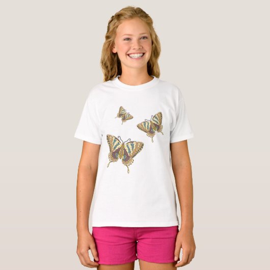 T-shirt Aztec Swallowtail Kid's and Baby Shirt (Devant entier)