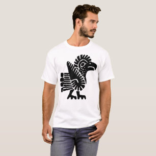 T-shirt aztèque d'illustration d'Eagle