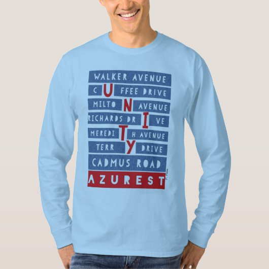 T-shirt AZUREST UNITY dans notre CommUNITY Long Sleeve (Devant)