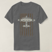 T-shirt B17 Bombardier 2ÈME GUERRE MONDIALE Avion USA Pavi (Design devant)