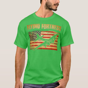 T-shirt B17 Forteresse volant Drapeau américain Patriot
