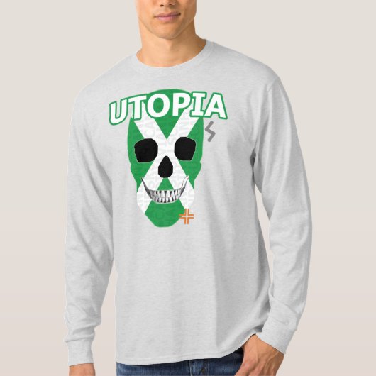 T-shirt B2 HANDSKULL Utopia à manches longues (Devant)