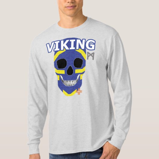 T-shirt B2 HANDSKULL Viking Long Manches (Devant)
