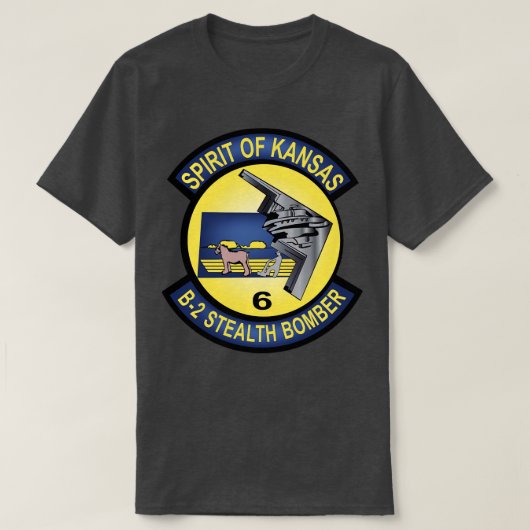 T-shirt B2 Spirit of Kansas Stealth Bomber wxt (Design devant)