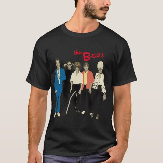 T-shirt B52s ou B-52's Comic (Devant)