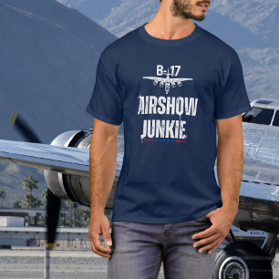 T-shirt B-17 Avion Ancien Show aérien Junkie Aviation Seco