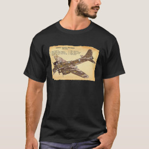 T-shirt B 17 Bombardier 2ÈME GUERRE MONDIALE Flying Fortre