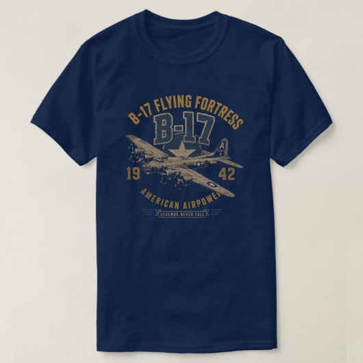 T-shirt B-17 Flying Fortress (Design devant)