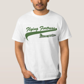 T-shirt B 17 Flying Fortress Baseball Style T Shirt Green