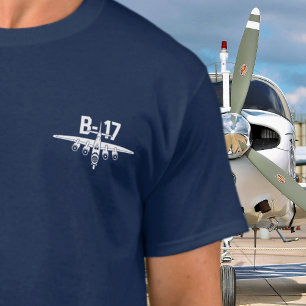 T-shirt B-17 Spectacle aérien d'avions anciens Vétéran mil