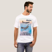 T-shirt B-17 SQUADRON BOMBRE FORTERESSE volant (Devant entier)