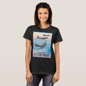 T-shirt B-17 SQUADRON BOMBRE FORTERESSE volant (Devant entier)