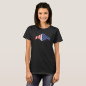 T-shirt B 21 Raider Avion Bombardier Stealth Drapeau Améri (Devant entier)