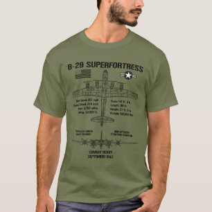T-shirt B-29 Superforteresse Spécifications Aéronefs milit