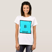 T-shirt B - Botticelli Funny Chimie Élément Symbole Tee (Devant entier)
