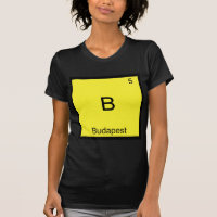 B - Budapest Blague Chemise Élément Symbole Tee
