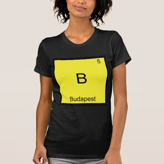 T-shirt B - Budapest Blague Chemise Élément Symbole Tee (Devant)