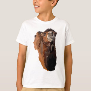 T-shirt B est pour Bactrian Camel
