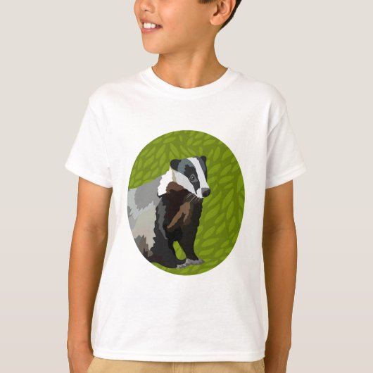 T-shirt B est pour Badger (Devant)