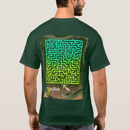 T-shirt B est pour Basilisk Maze (Dos)