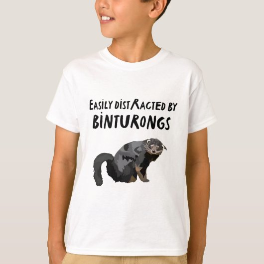 T-shirt B est pour Binturong (Devant)