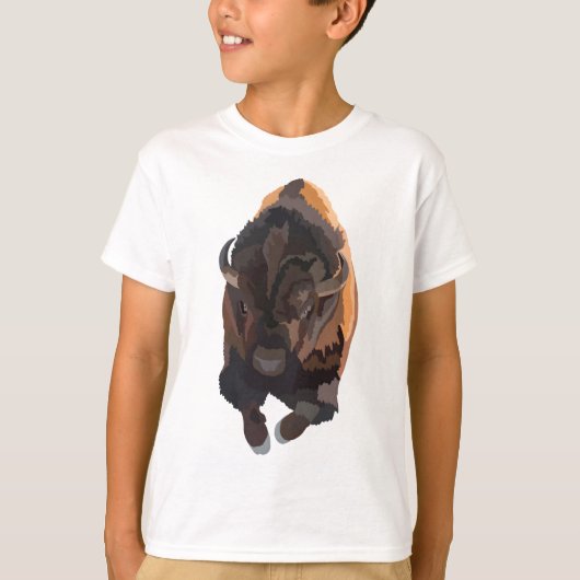 T-shirt B est pour Bison (Devant)