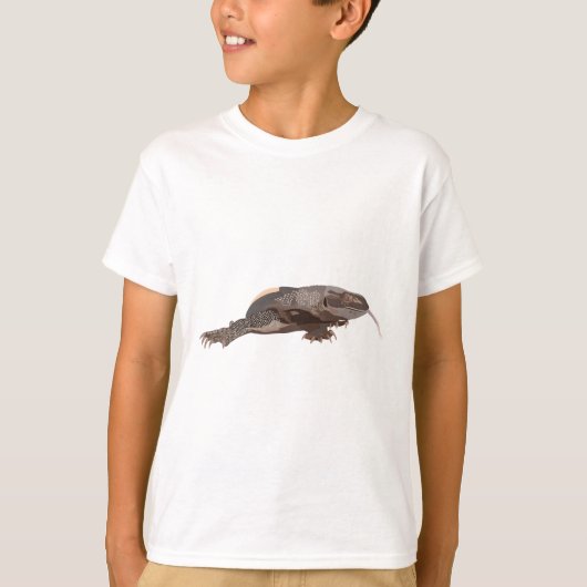 T-shirt B est pour Black Throt Monitor Lizard (Devant)
