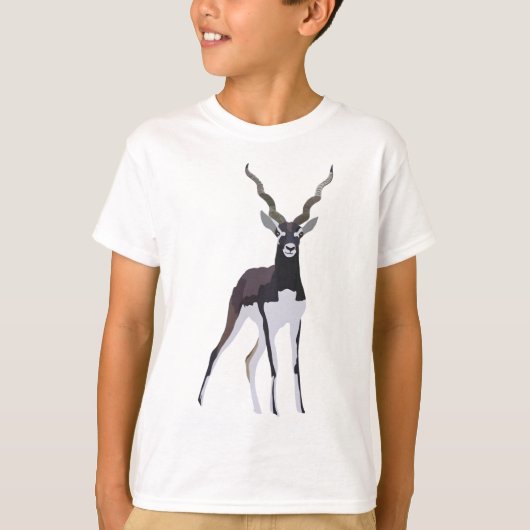 T-shirt B est pour Blackbuck (Devant)