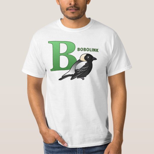 T-shirt B est pour Bobolink (Devant)