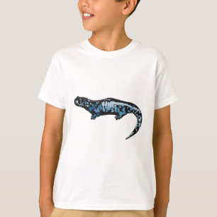 T-shirt B est pour la salamandre tachetée bleue