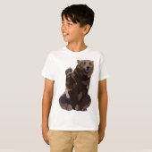T-shirt B est pour l'ours Brown (Devant entier)