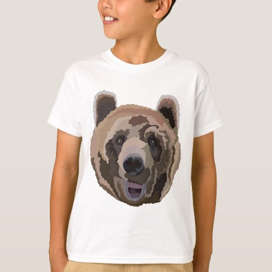 T-shirt B est pour l'ours Brown (Devant)
