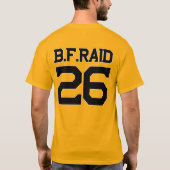 T-shirt B.F. Raid Hockey Night Tee Gold  (Dos)