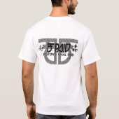 T-shirt B.F. Raid Zone de combat Album Art (Dos)