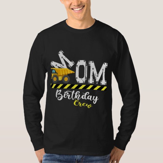 T-shirt B - Jour de fête Maman Anniversaire de constructio (Devant)