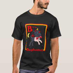 T-shirt B Pour Baphomet Satanic Cute Devil Retro Vintage S