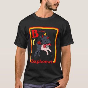 T-shirt B Pour Baphomet Satanic Cute Devil Retro Vintage S