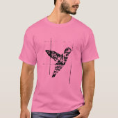 T-shirt B&W Graffiti Hummingbird (Devant)
