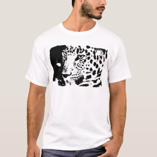 T-shirt B&W Leopard Eyes