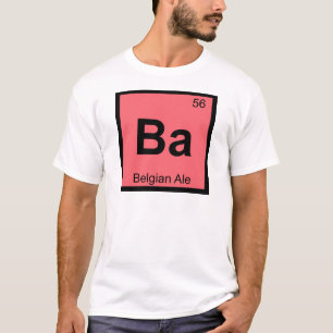 T-shirt Ba - Chimie de la bière belge Symbole du tableau p