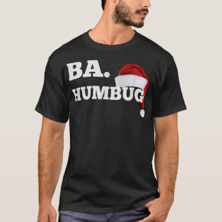 T-shirt Ba Humbug Santa Hat Funny Bar Crawl Festin 