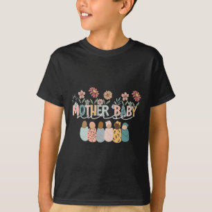 T-shirt Ba mère florale rétro